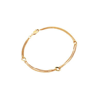 goldplated cable bracelet