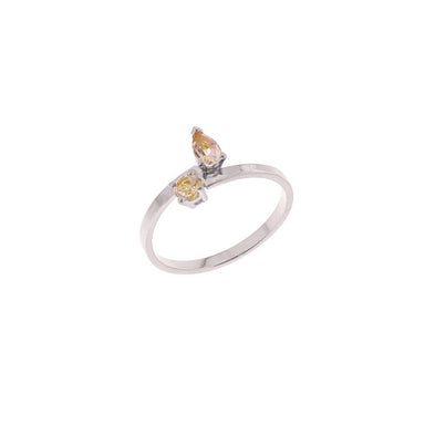 18-carat white gold riva ring