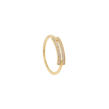 18-carat yellow gold roxanne ring