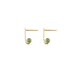 gold agate earrings