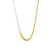 gold-plated silver ice pearl necklace