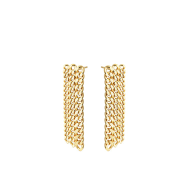 gold-plated silver ice earrings