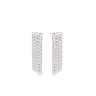 silver ice earrings