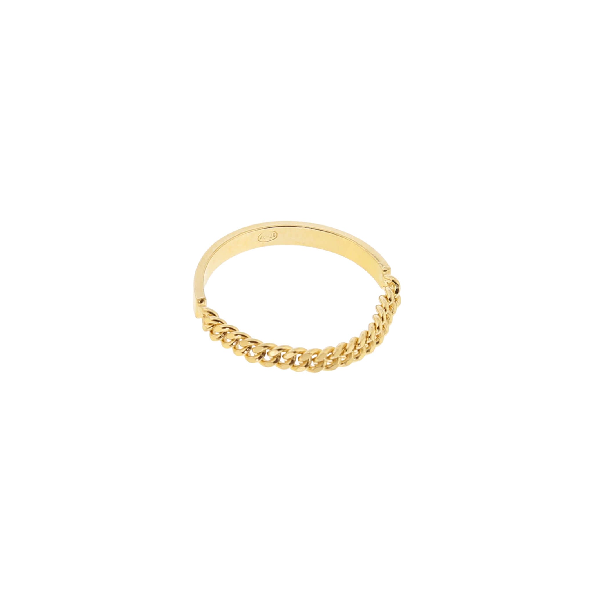 gold-plated semi flex ring