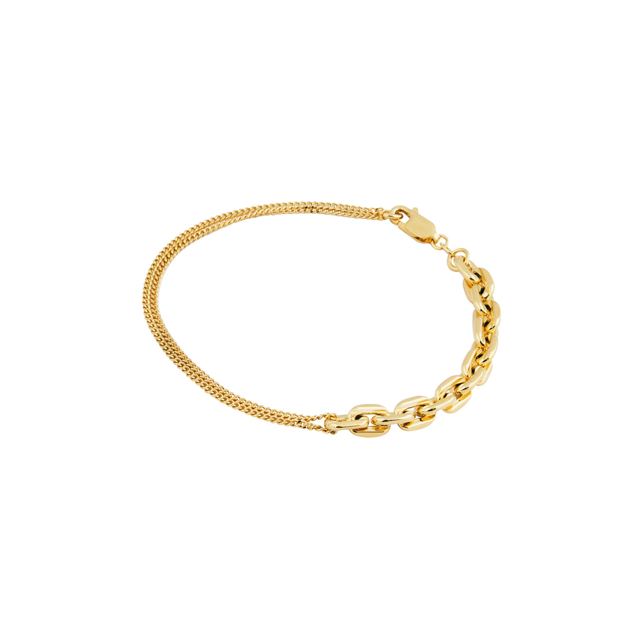 gold-plated cordy bracelet