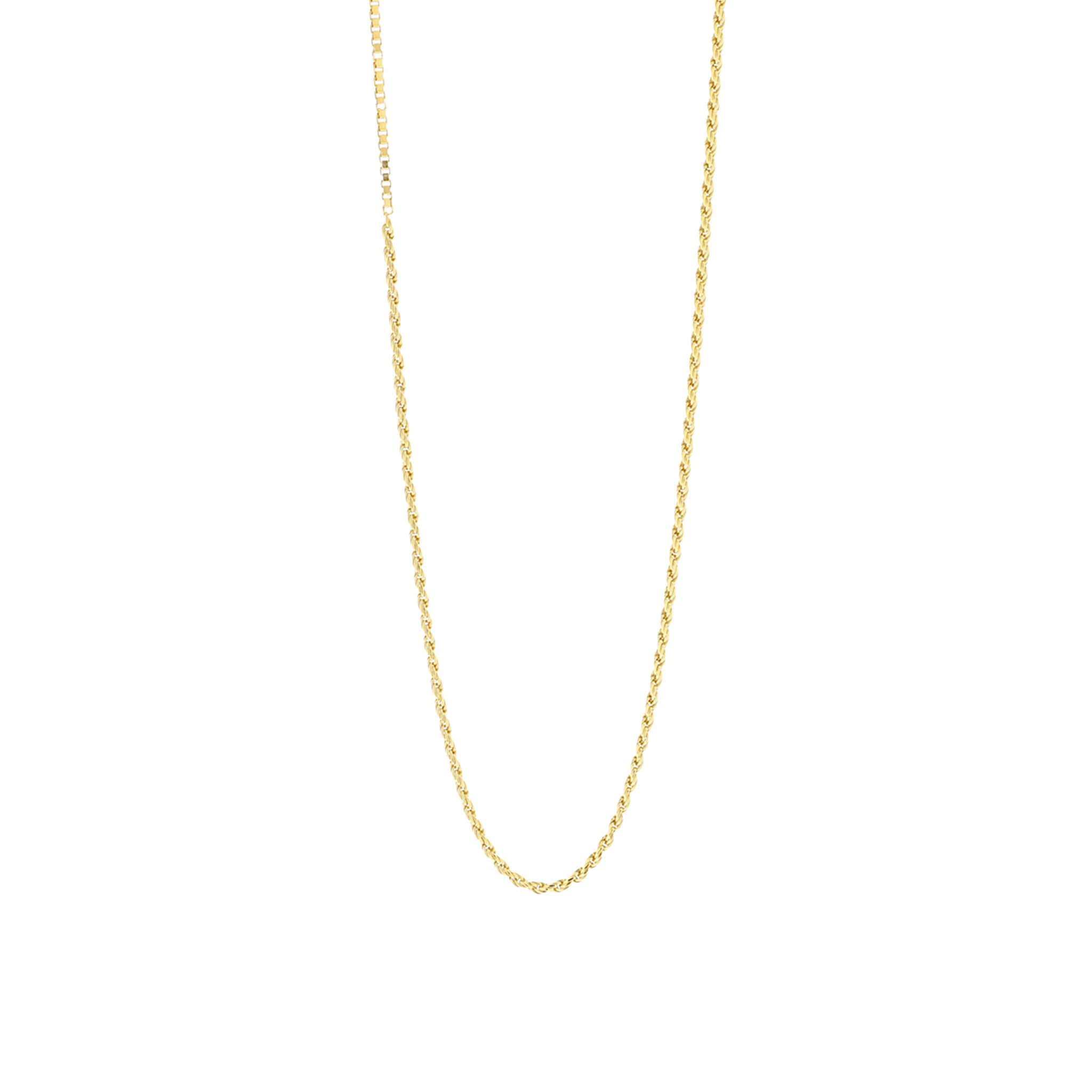 gold-plated cordy link necklace