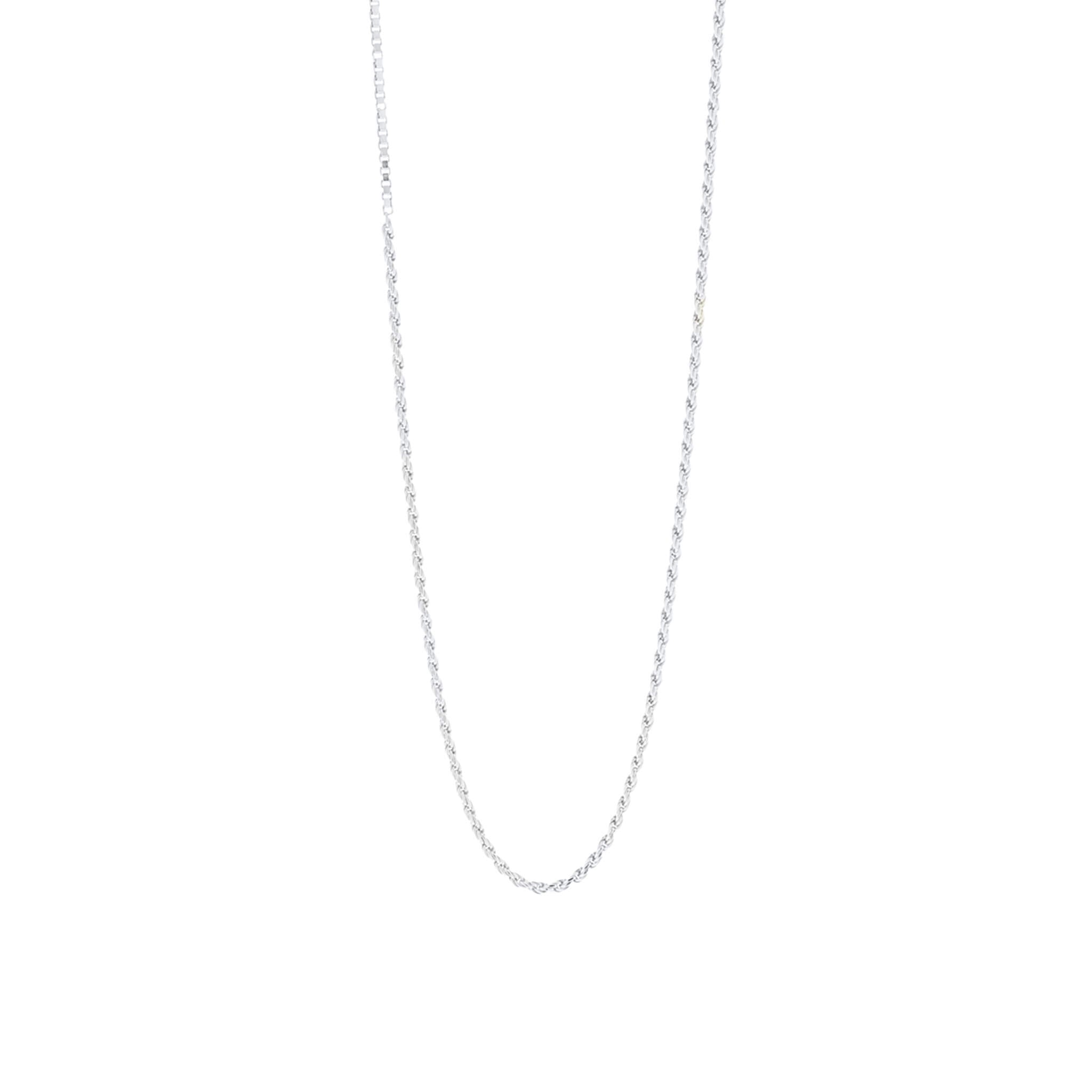 silver cordy link necklace