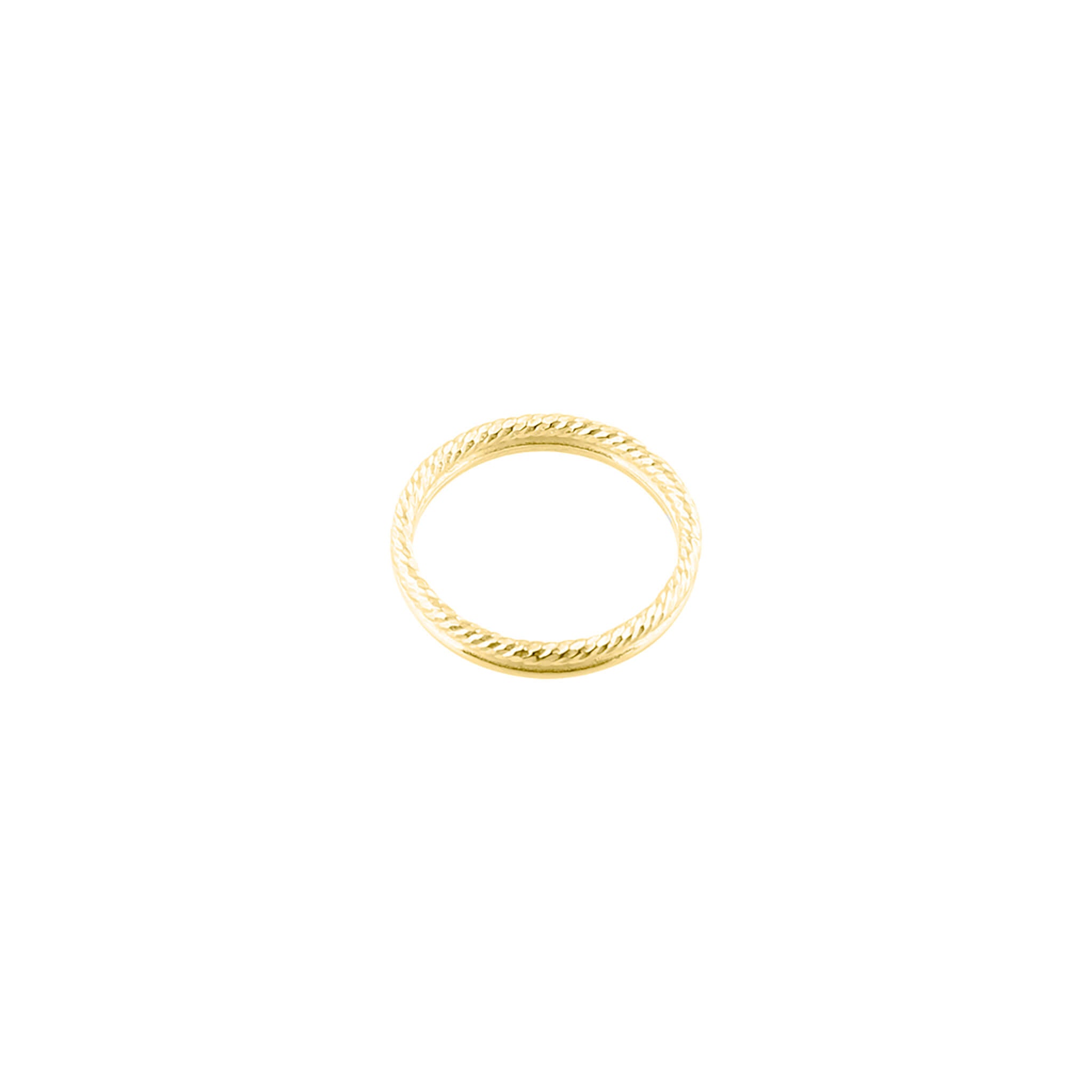 gold-plated engraved double ring