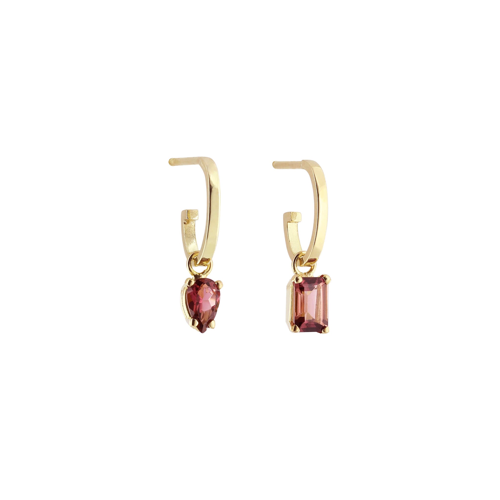 18-carat yellow gold esmée hoops