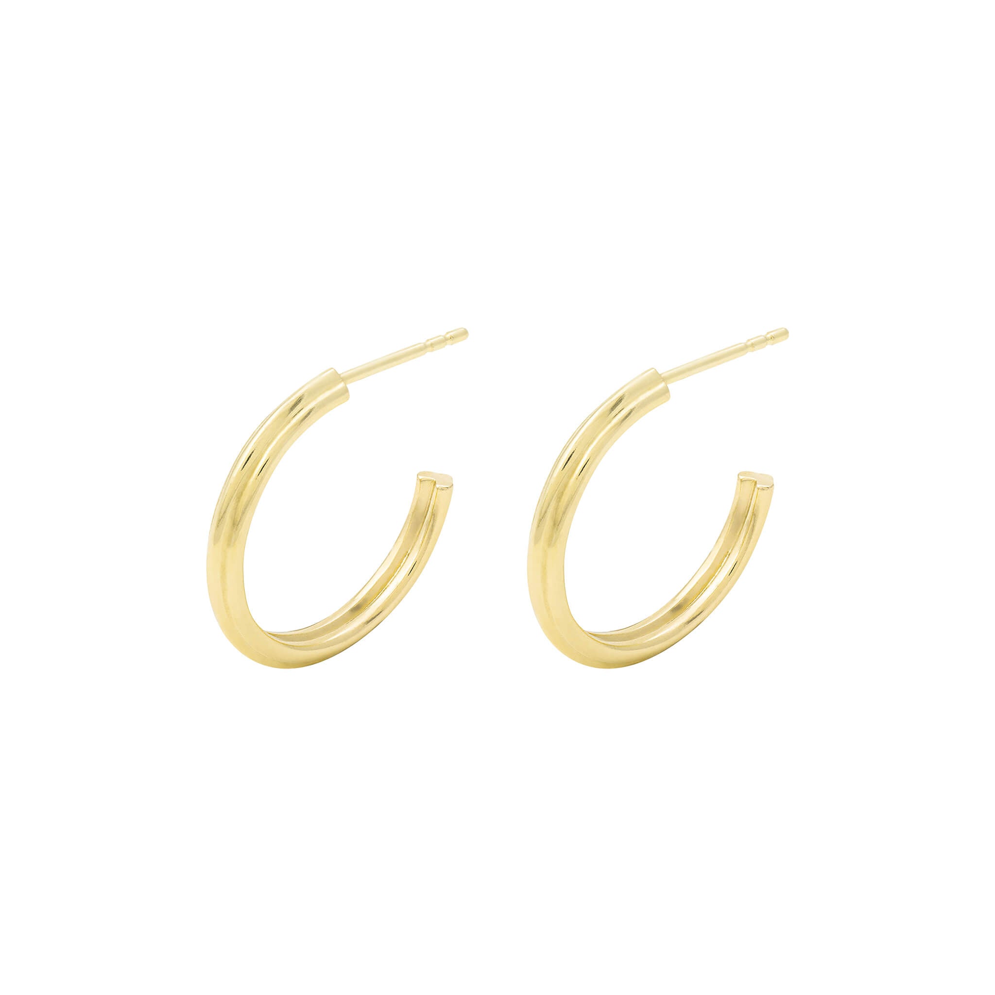 18-carat yellow gold esther hoops