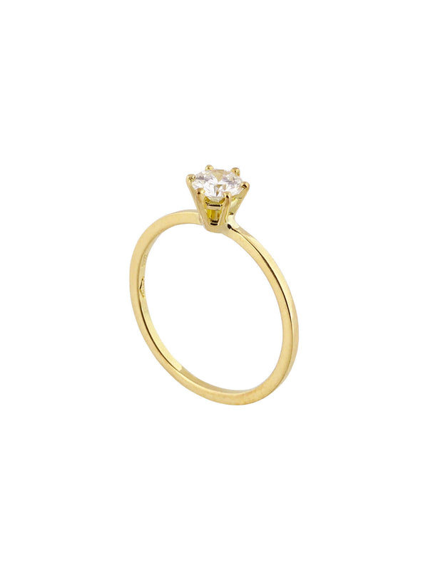 18-carat yellow gold rosalie ring