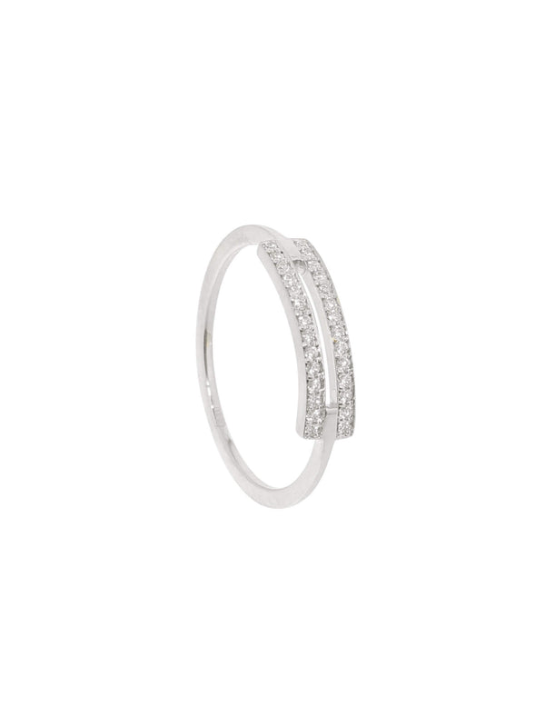 18-carat white gold roxanne ring