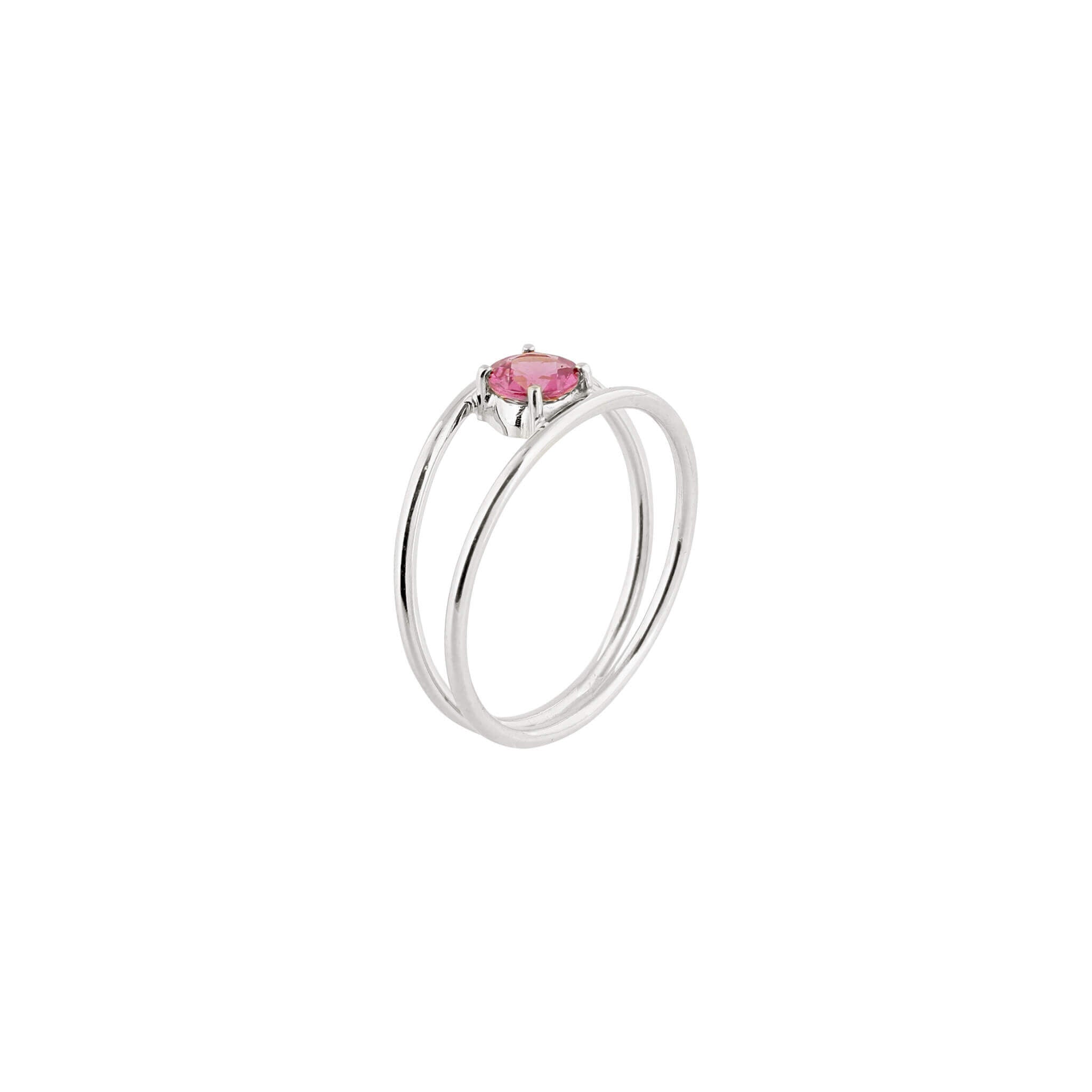 18-carat white gold robin ring