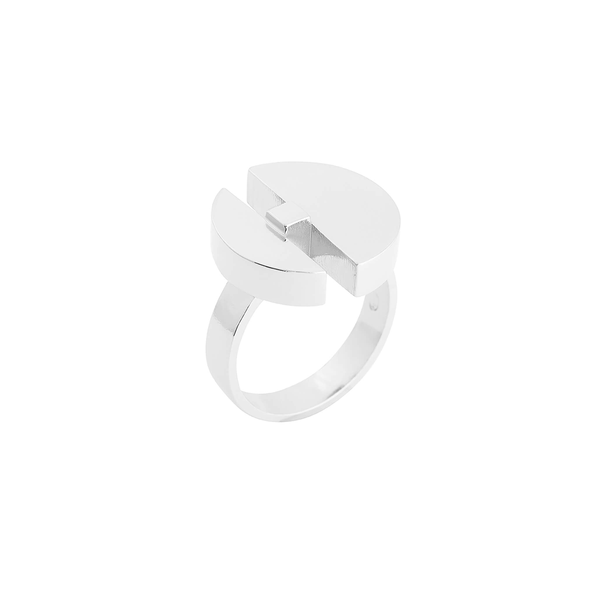 silver slab ring