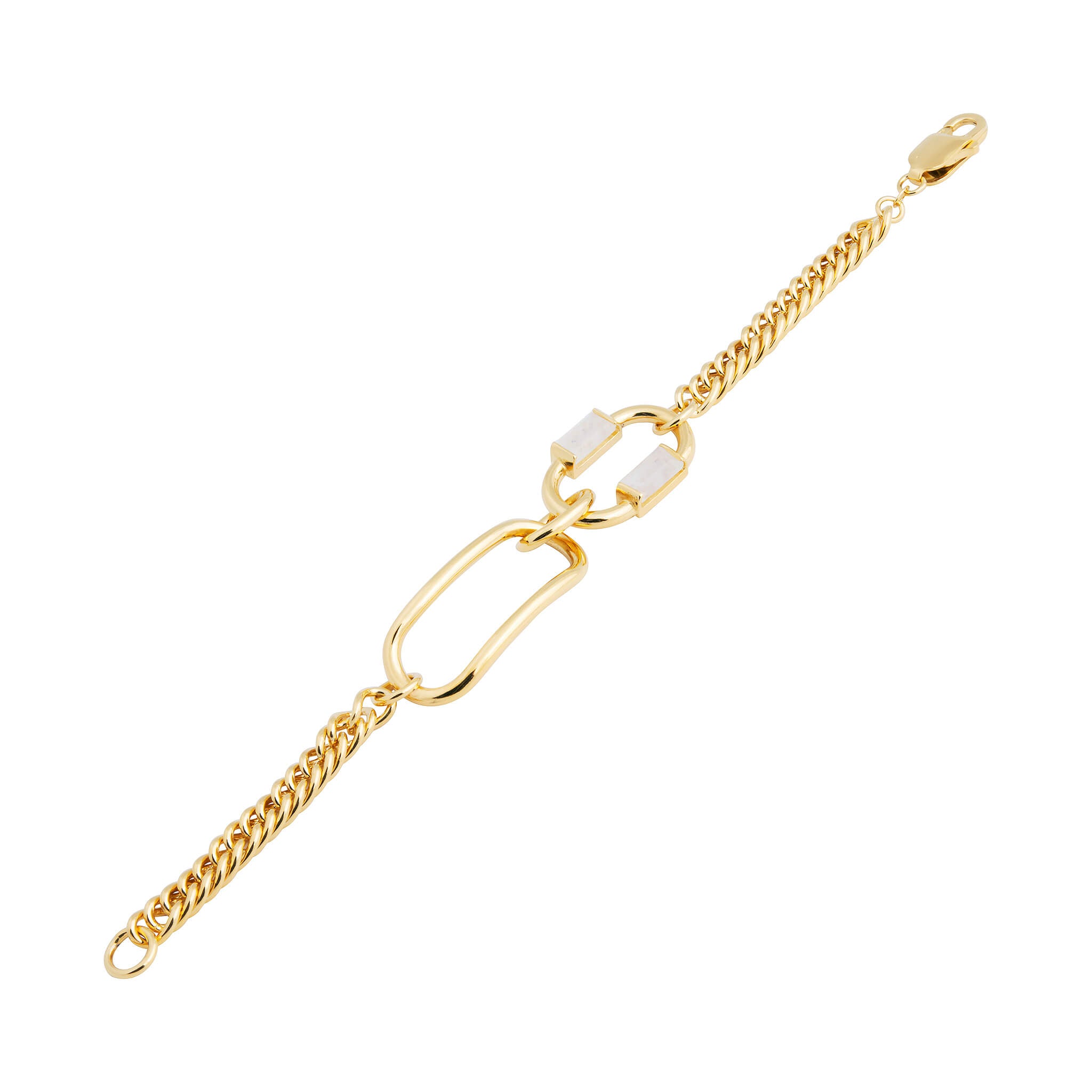 gold-plated two of a kind bracelet - hannah