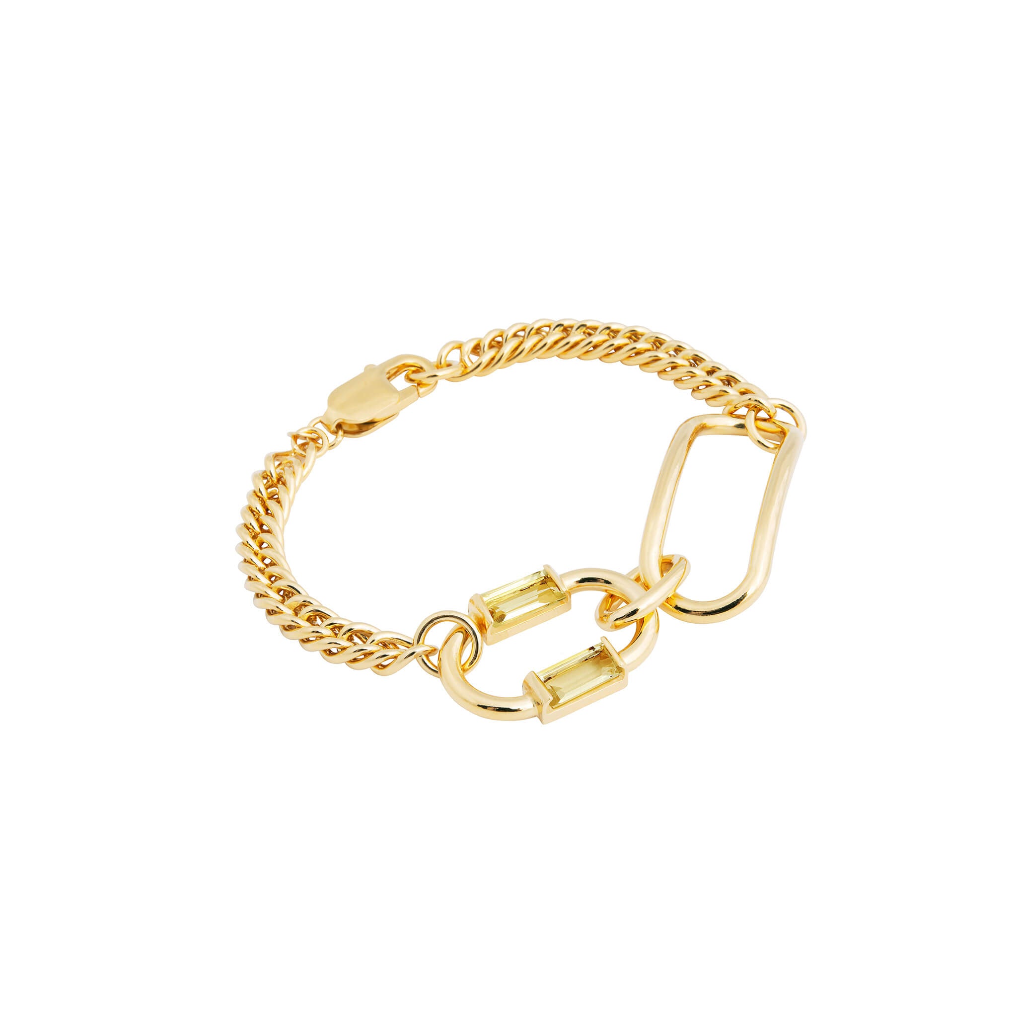 gold-plated two of a kind bracelet - magaly