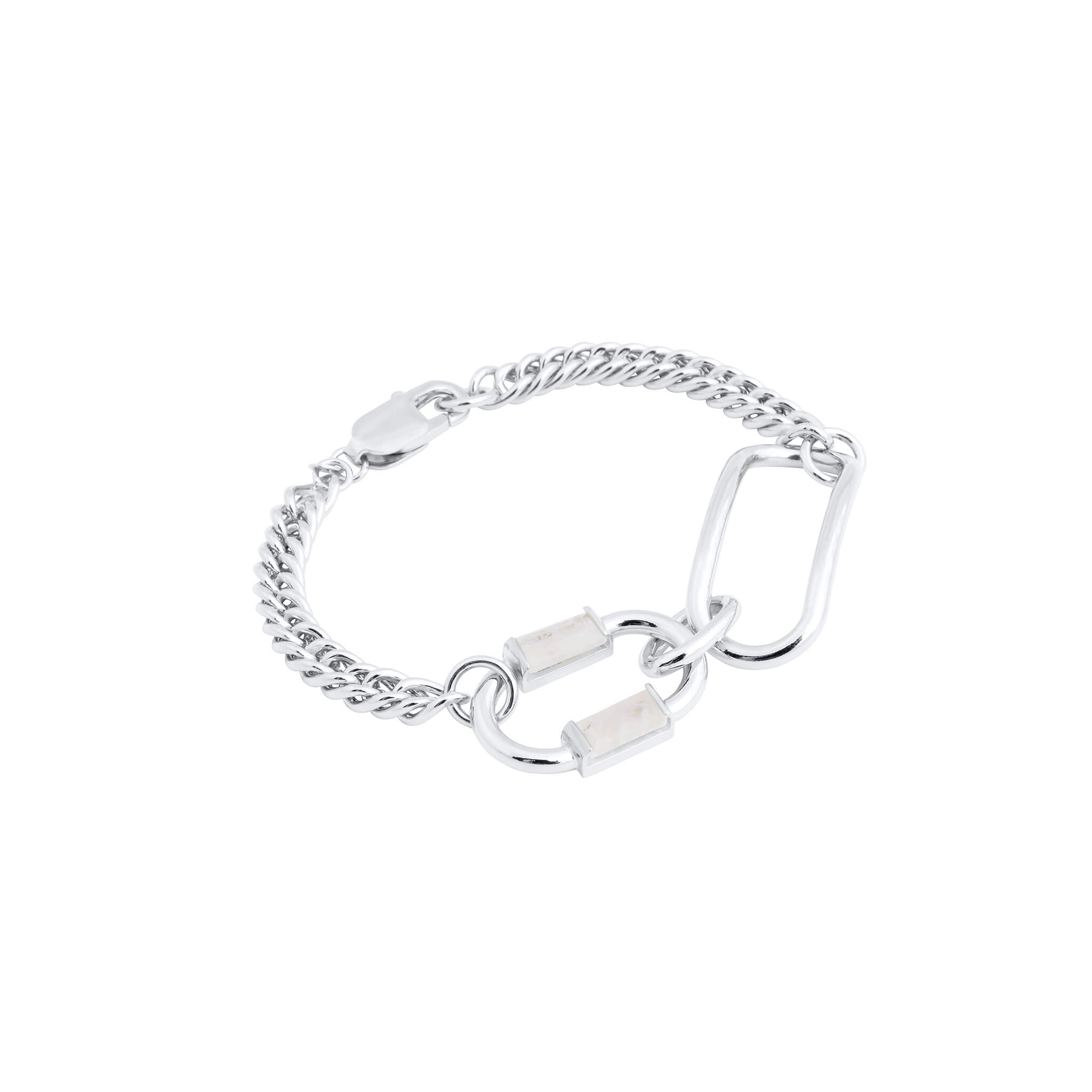 silver two of a kind bracelet - hannah