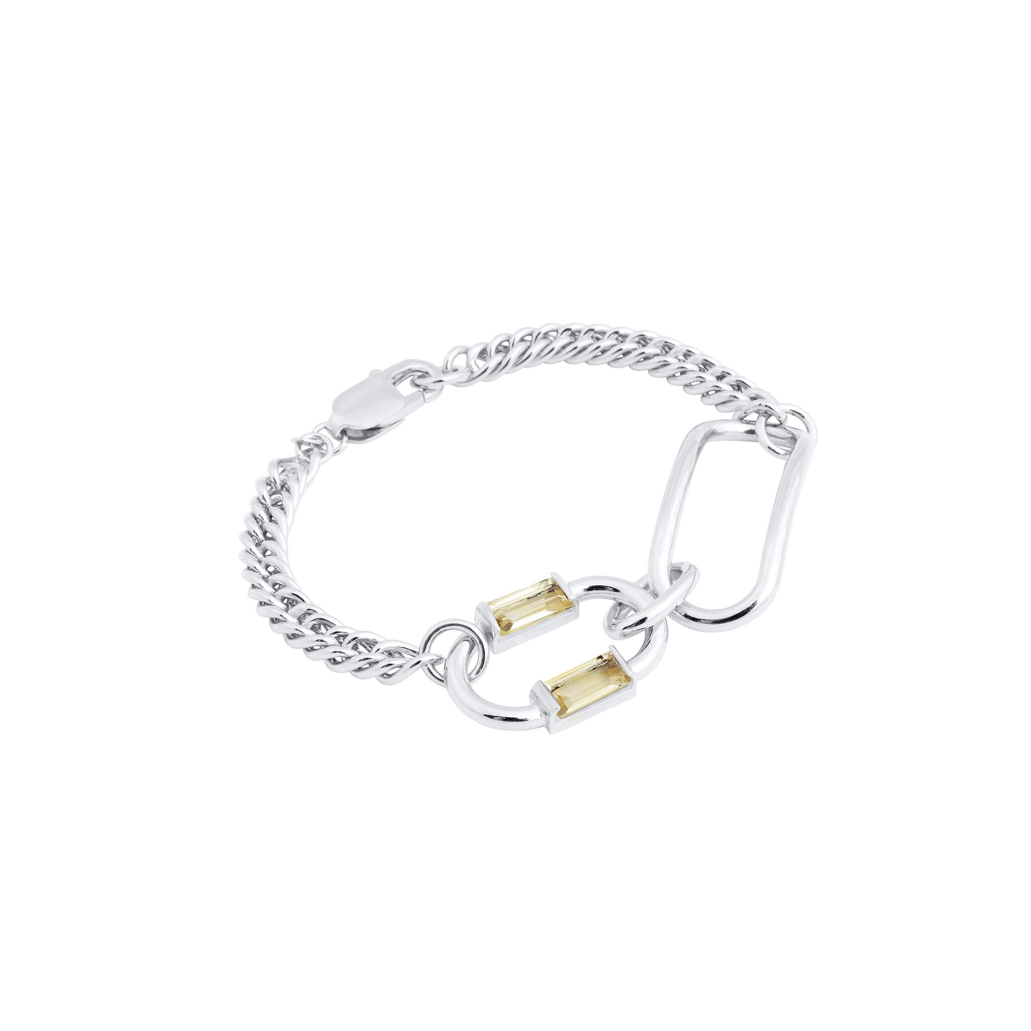 silver two of a kind bracelet - magaly