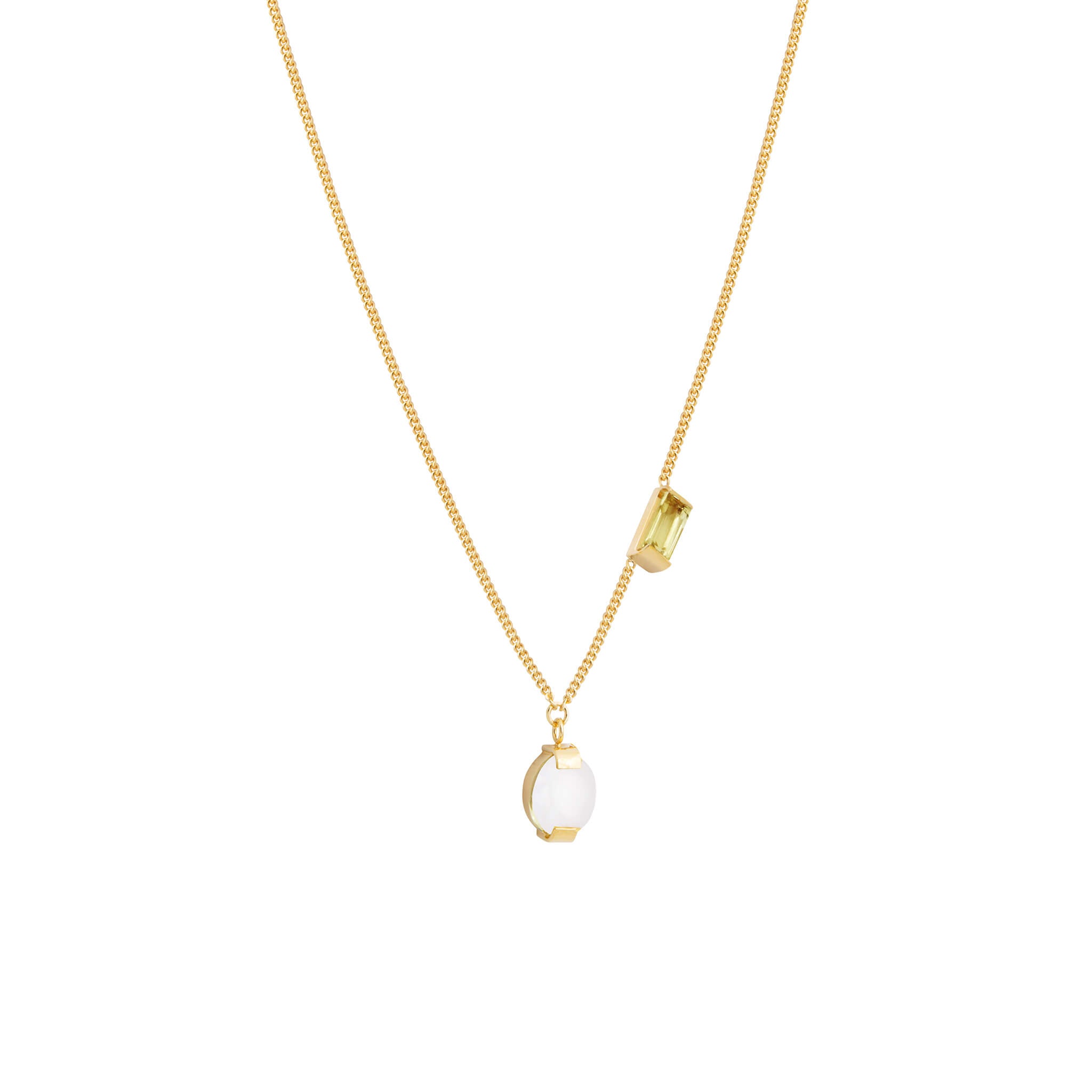 gold-plated two of a kind necklace - hannah