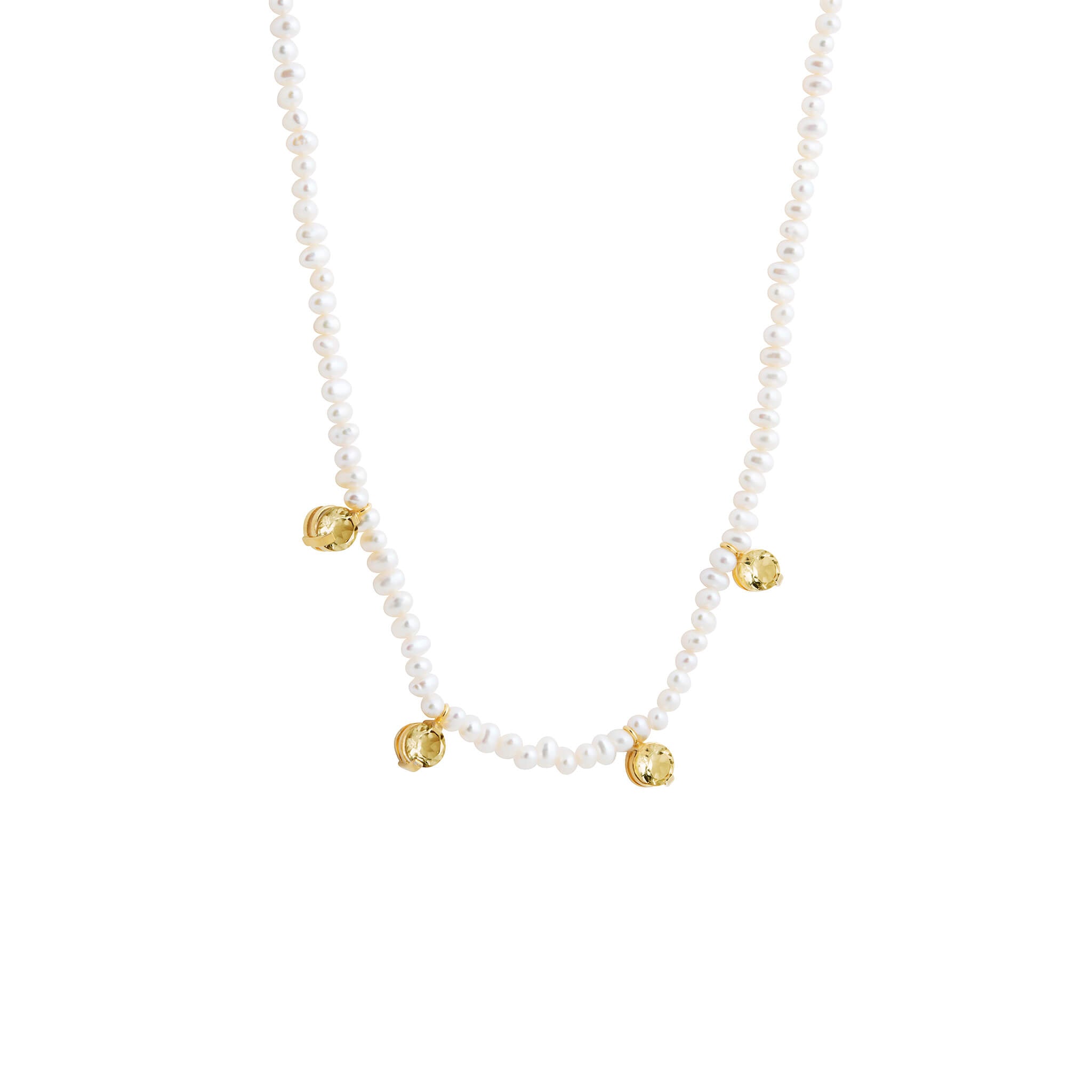 gold-plated four of a kind necklace - magaly