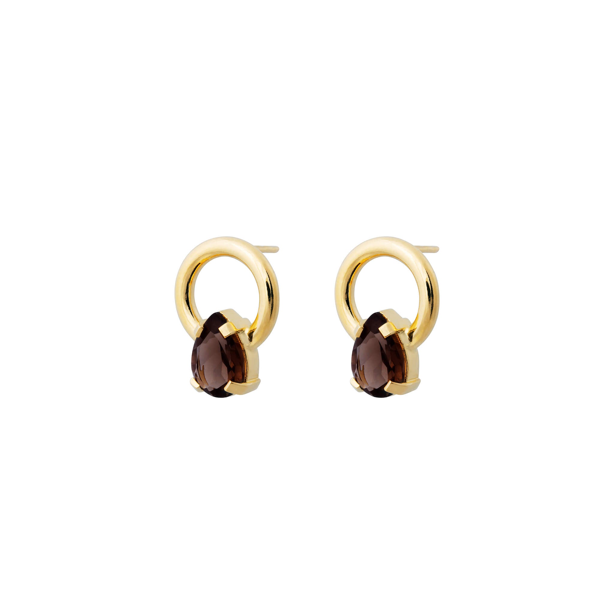 gold-plated two of a kind studs - hermien