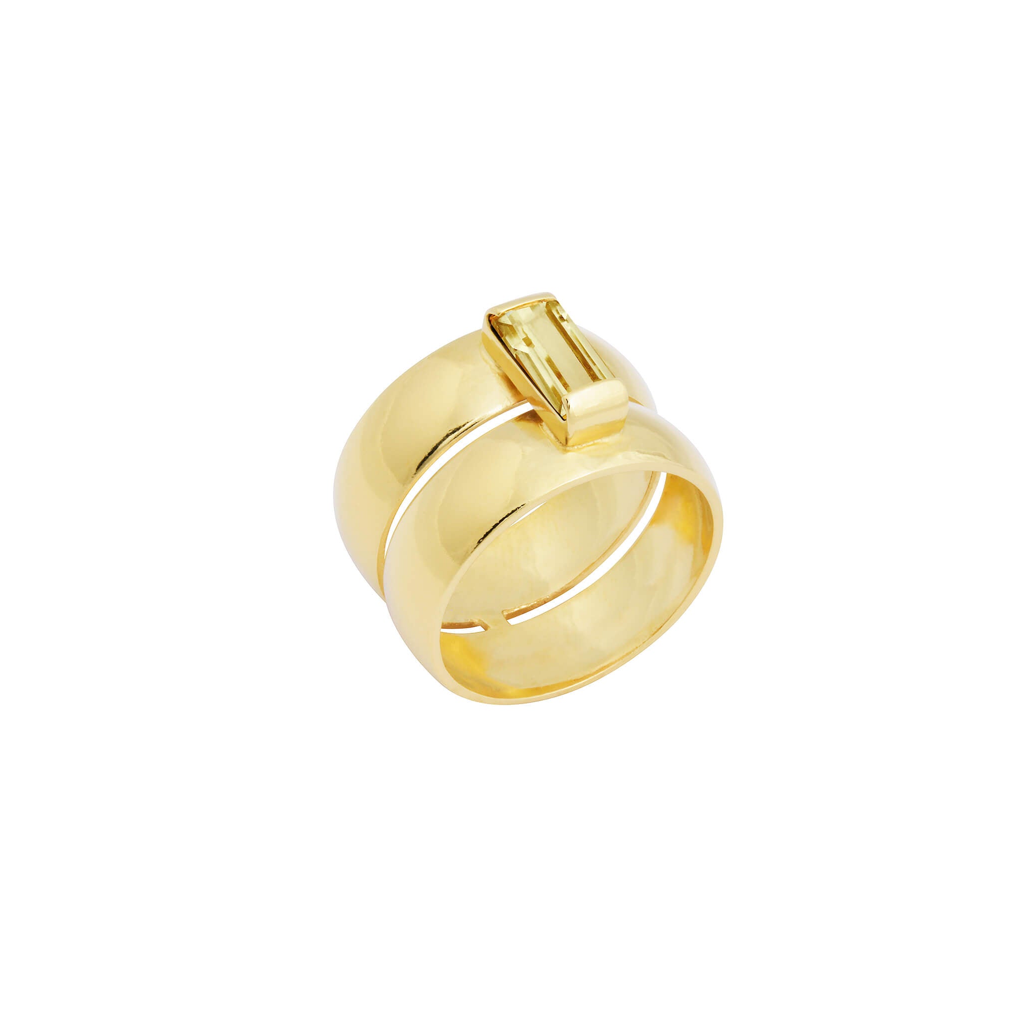 gold-plated one of a kind ring- magaly