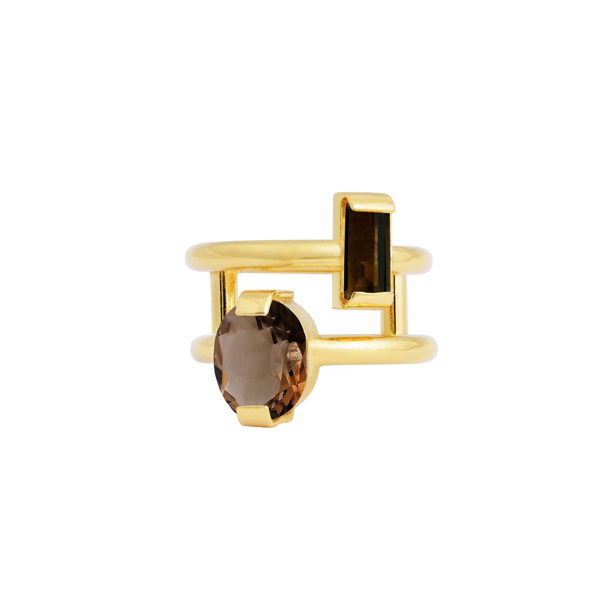 gold-plated two of a kind ring - hermien