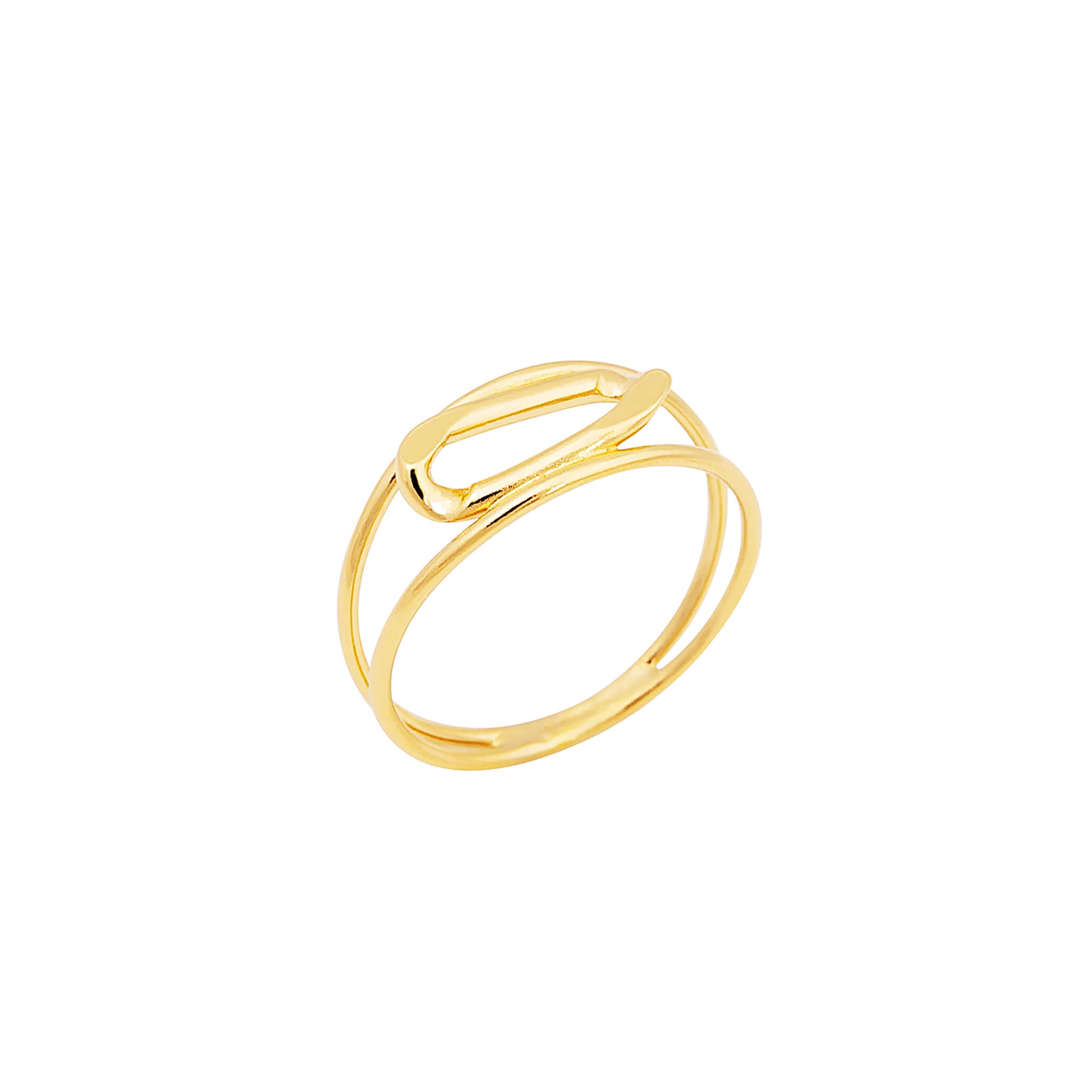 goldplated cable ring