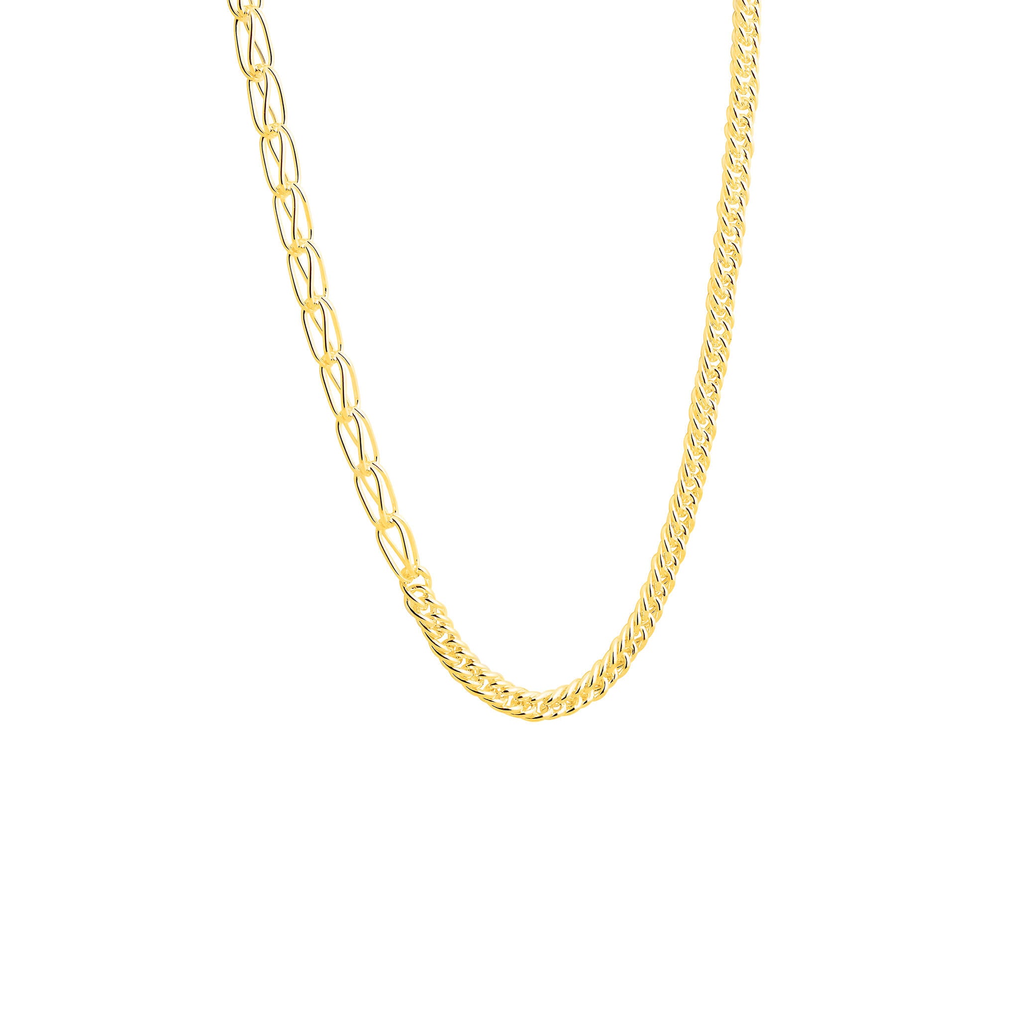 gold-plated ply necklace