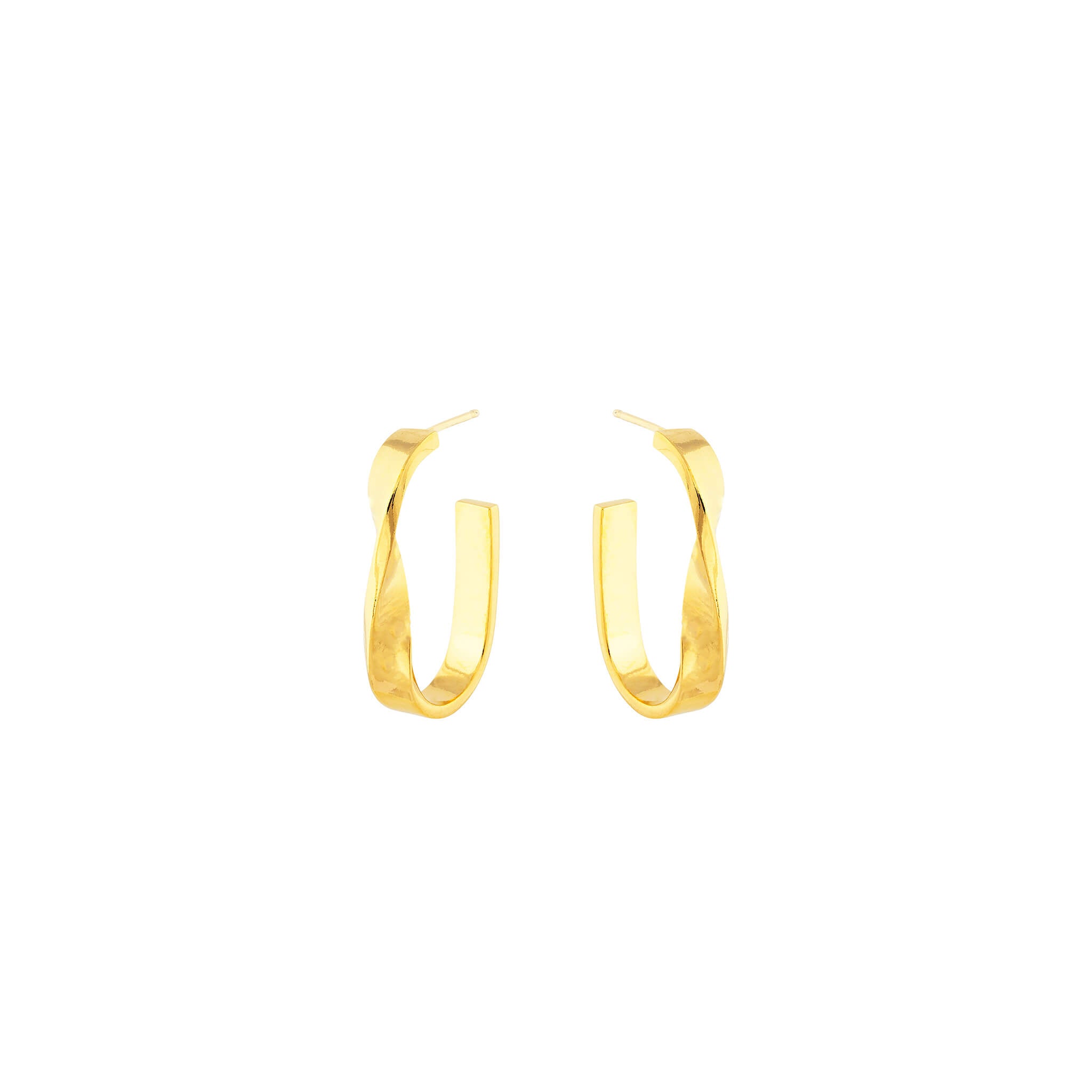 gold-plated moby hoops