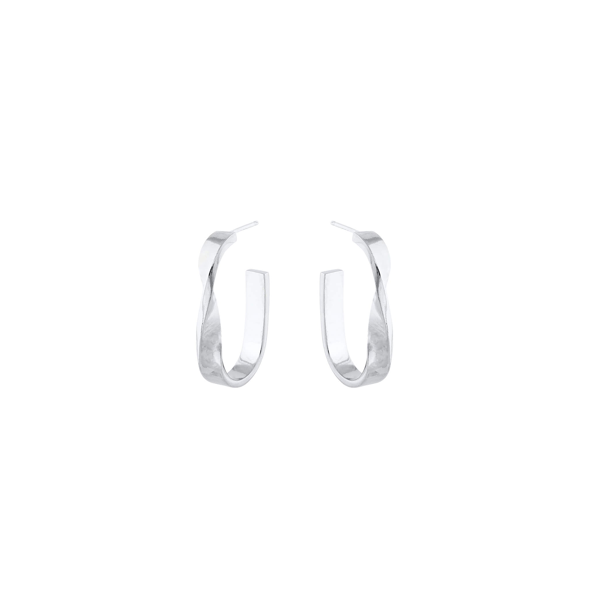 silver moby hoops