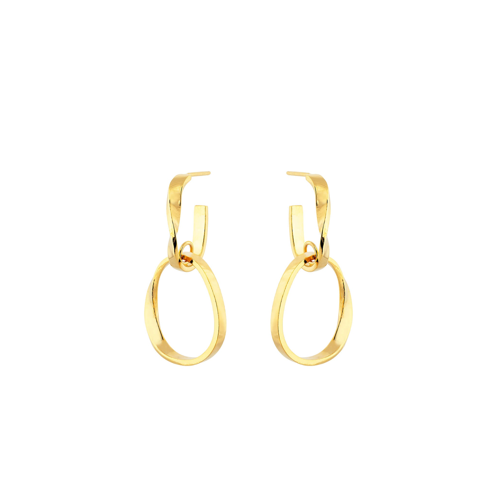 gold-plated moby flex hoops