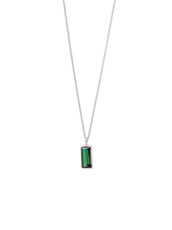 18-carat white gold nova necklace