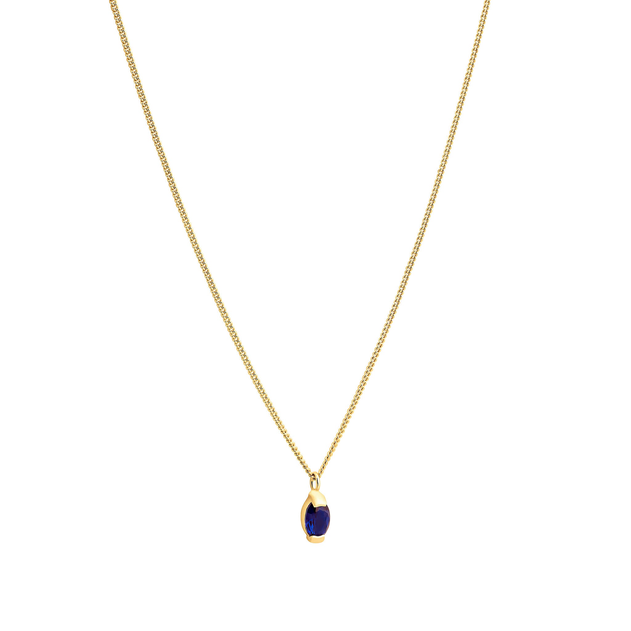 Anchor necklace with cubic zirconia