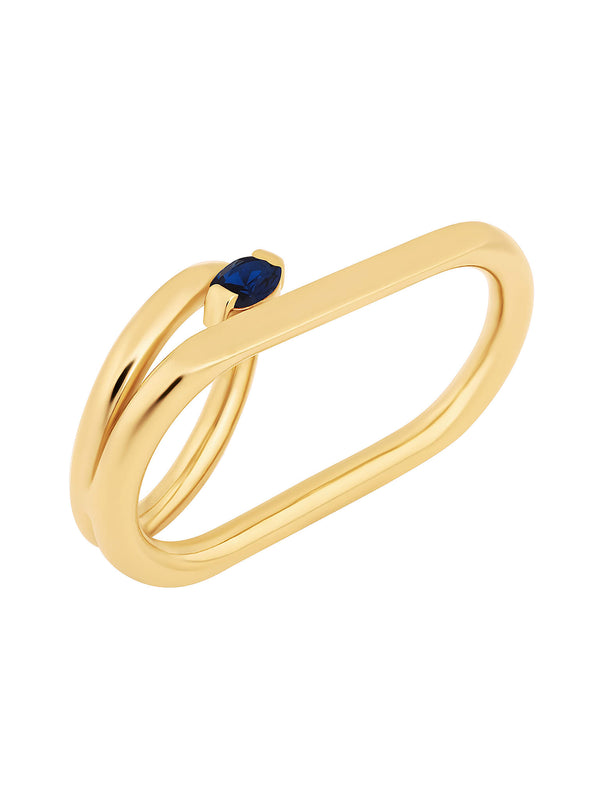 Anchor ring with cubic zirconia