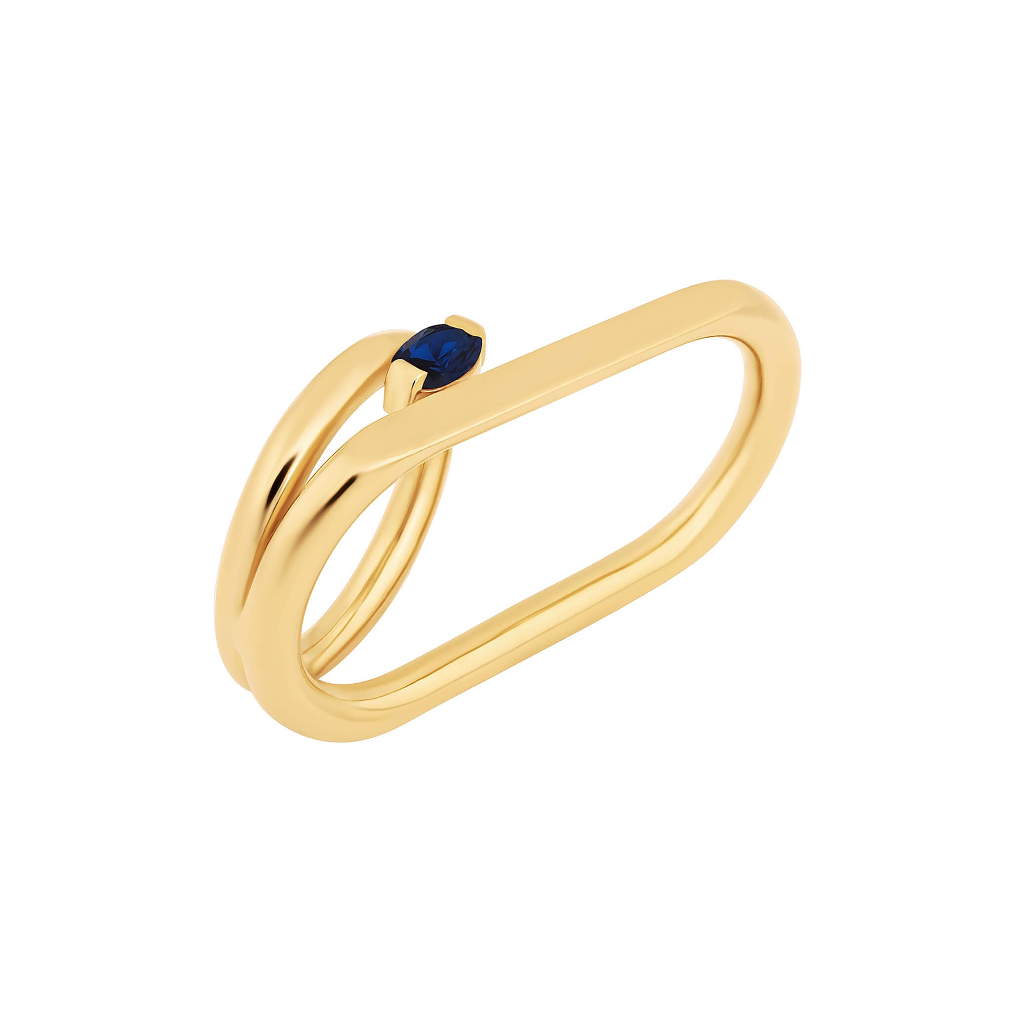 Anchor ring with cubic zirconia