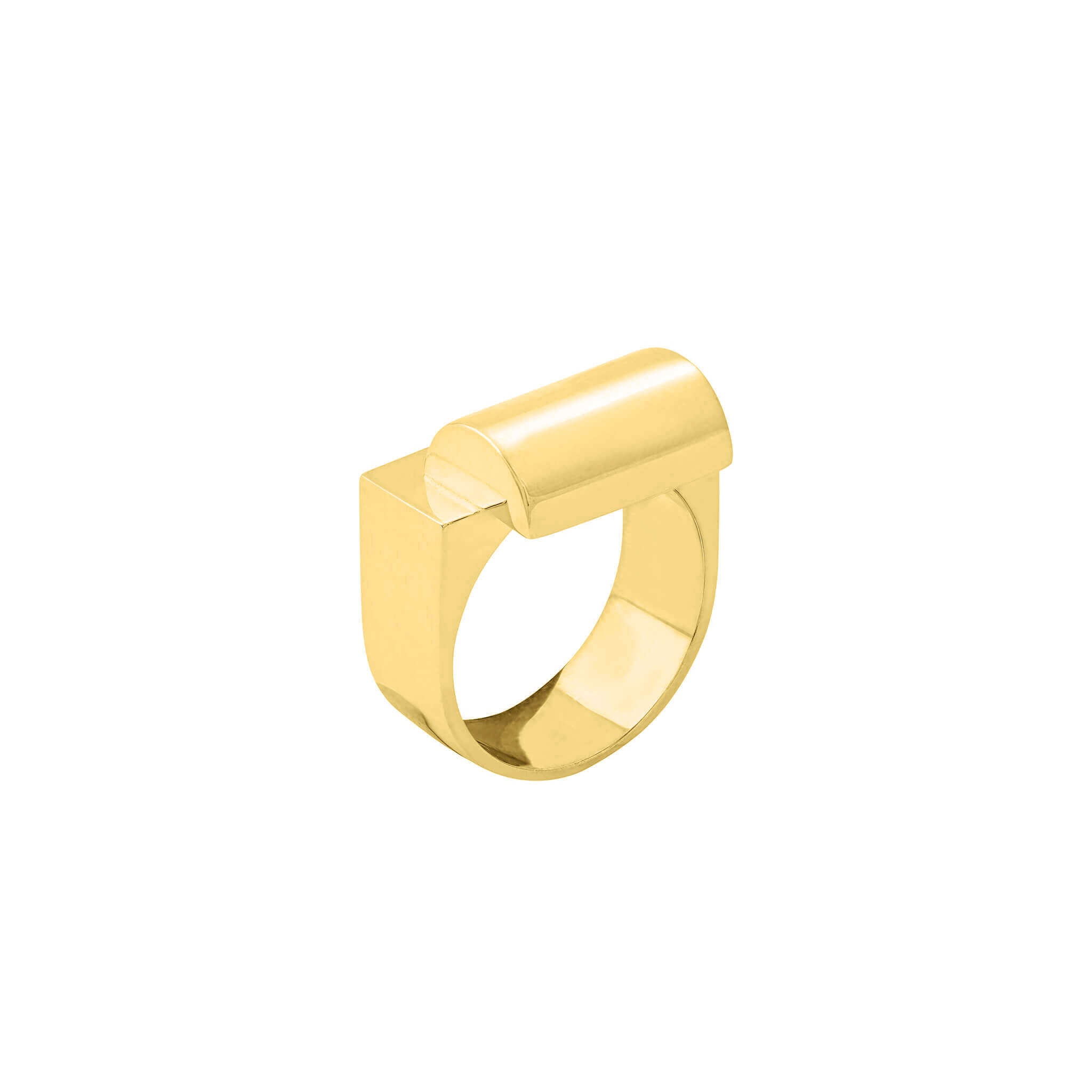 arte gold-plated rietveld ring