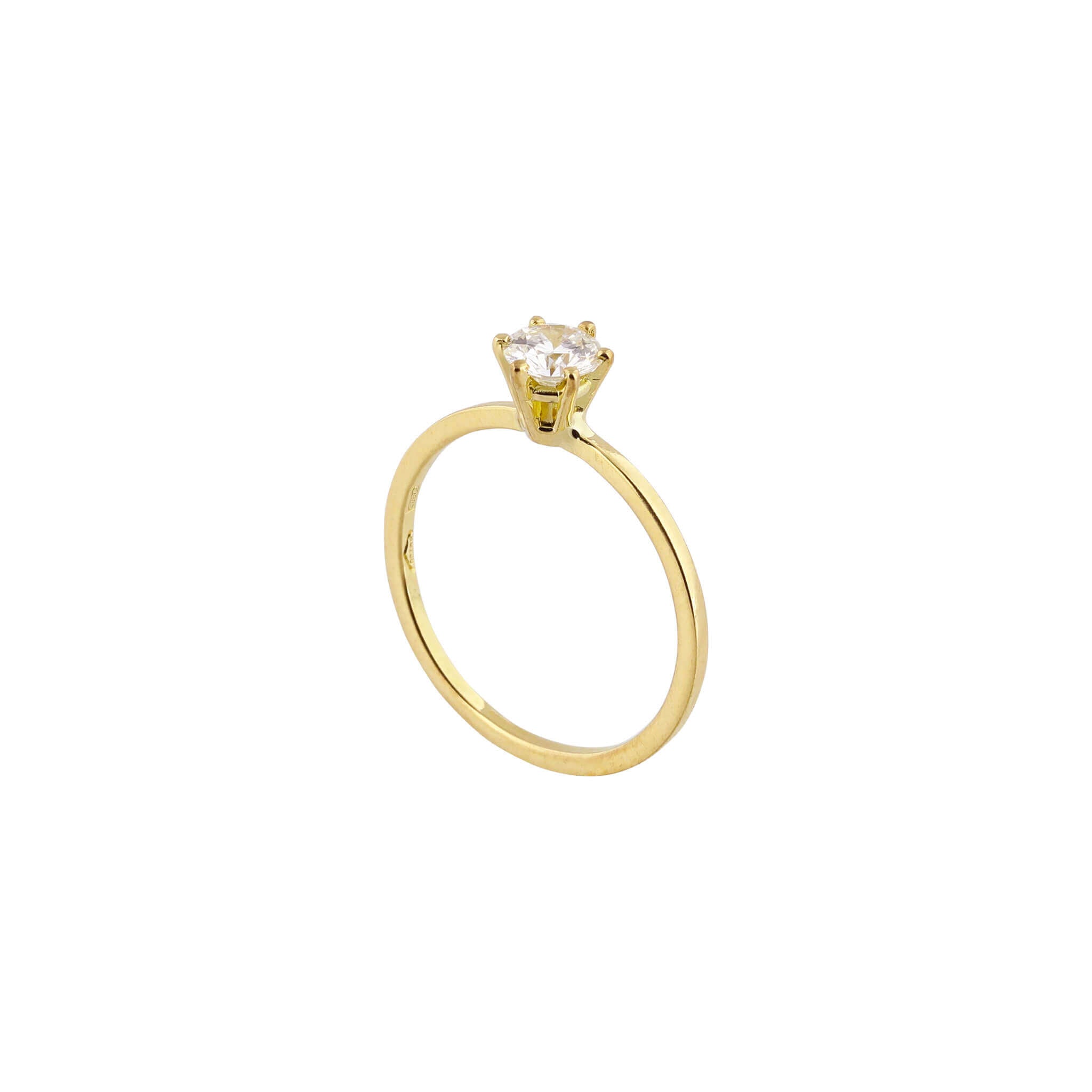 18-carat yellow gold rosalie ring