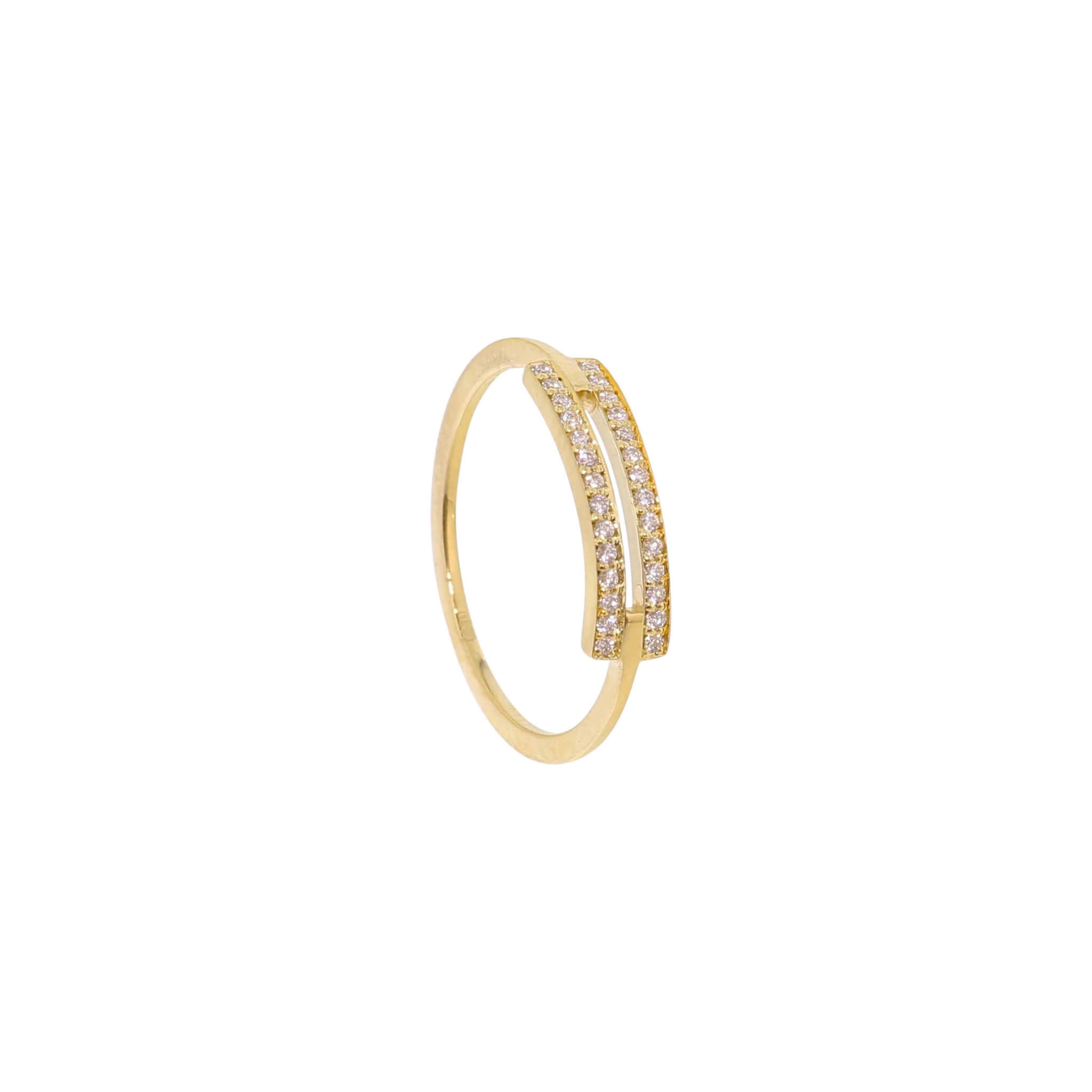 18-carat yellow gold roxanne ring