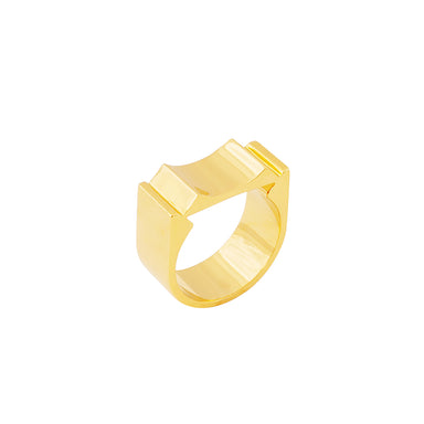 goldplated concave u-ring