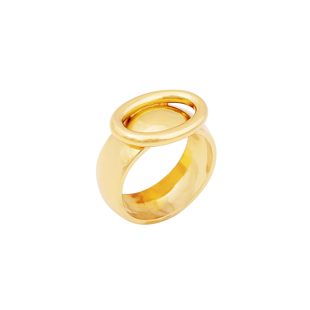 goldplated decade ring