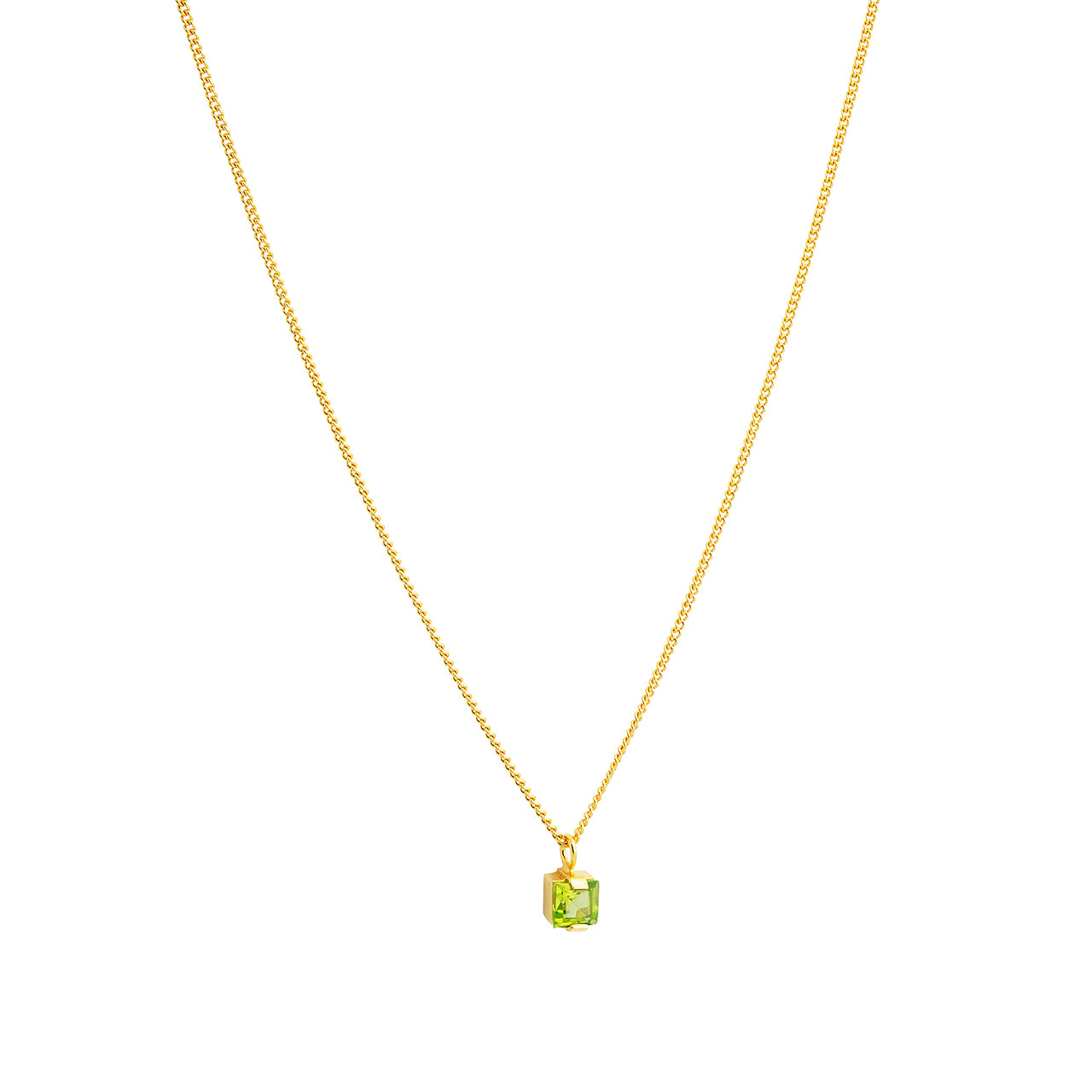 Eternal necklace with peridot