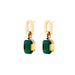 goldplated heritage earrings with agate