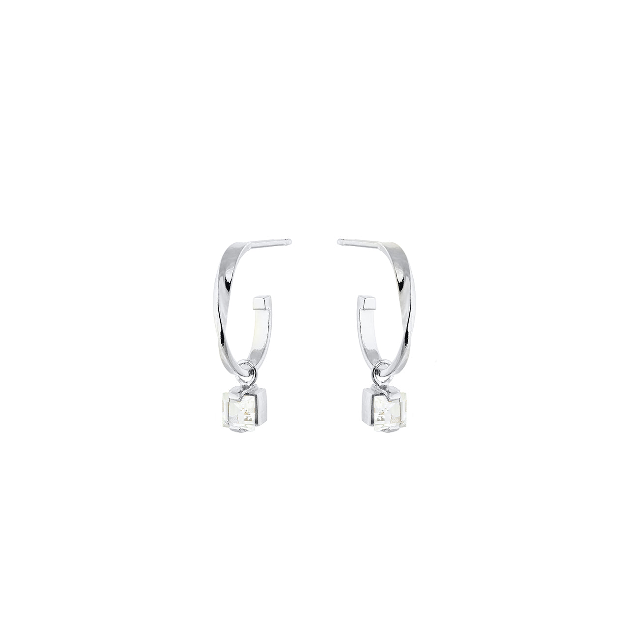 Eternal hoops with crystal