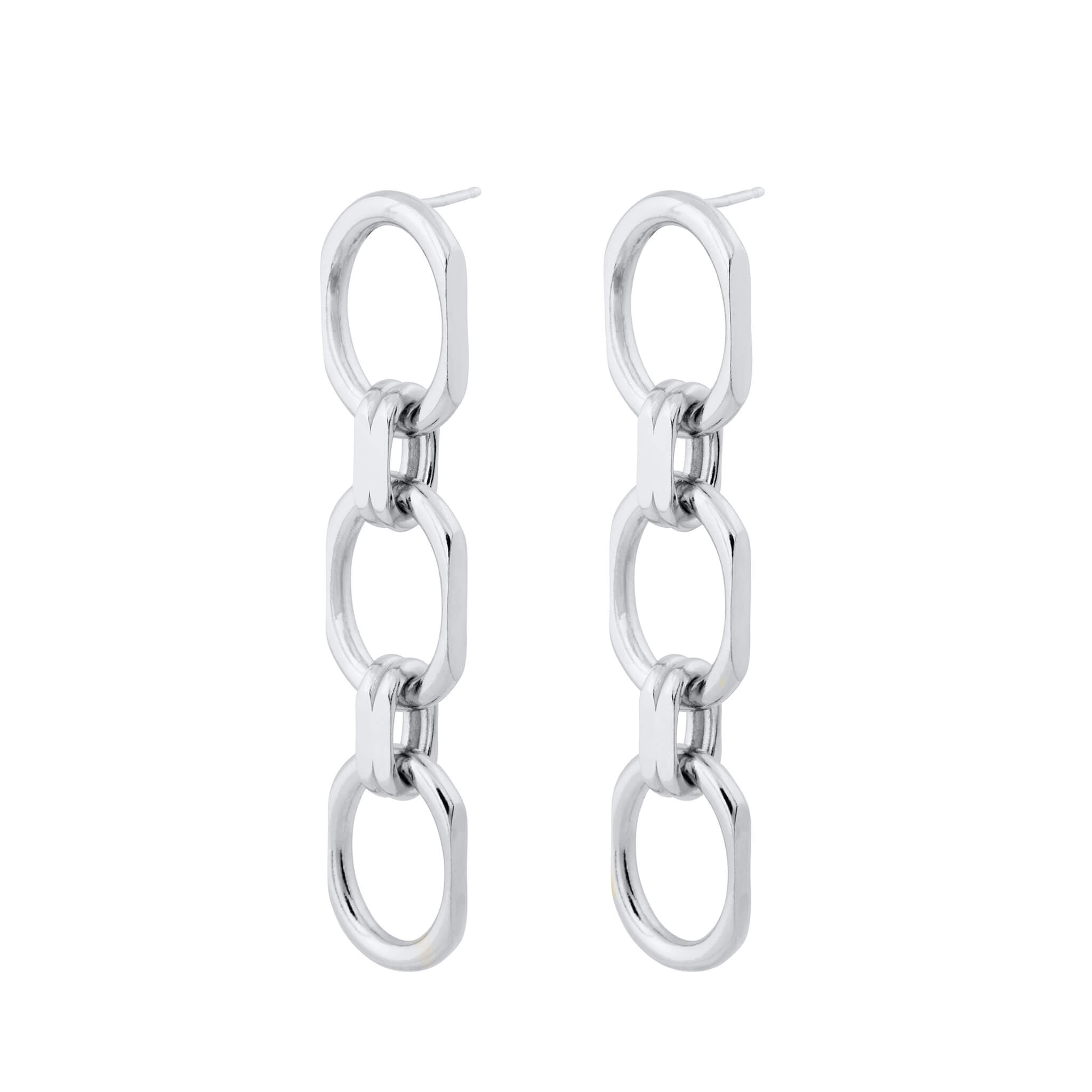 Product image of Facet earrings in sterling silver