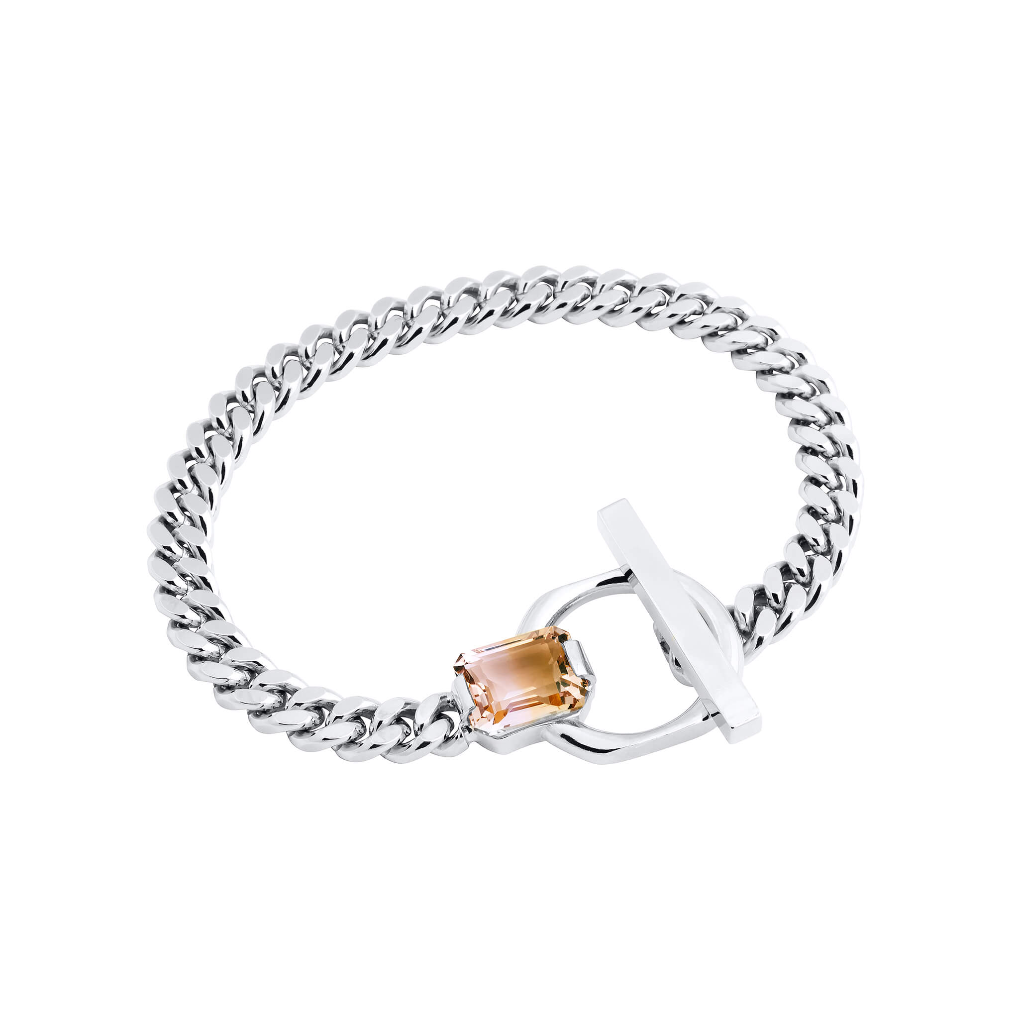 Product image of Prism bracelet with ametrine in sterling silver