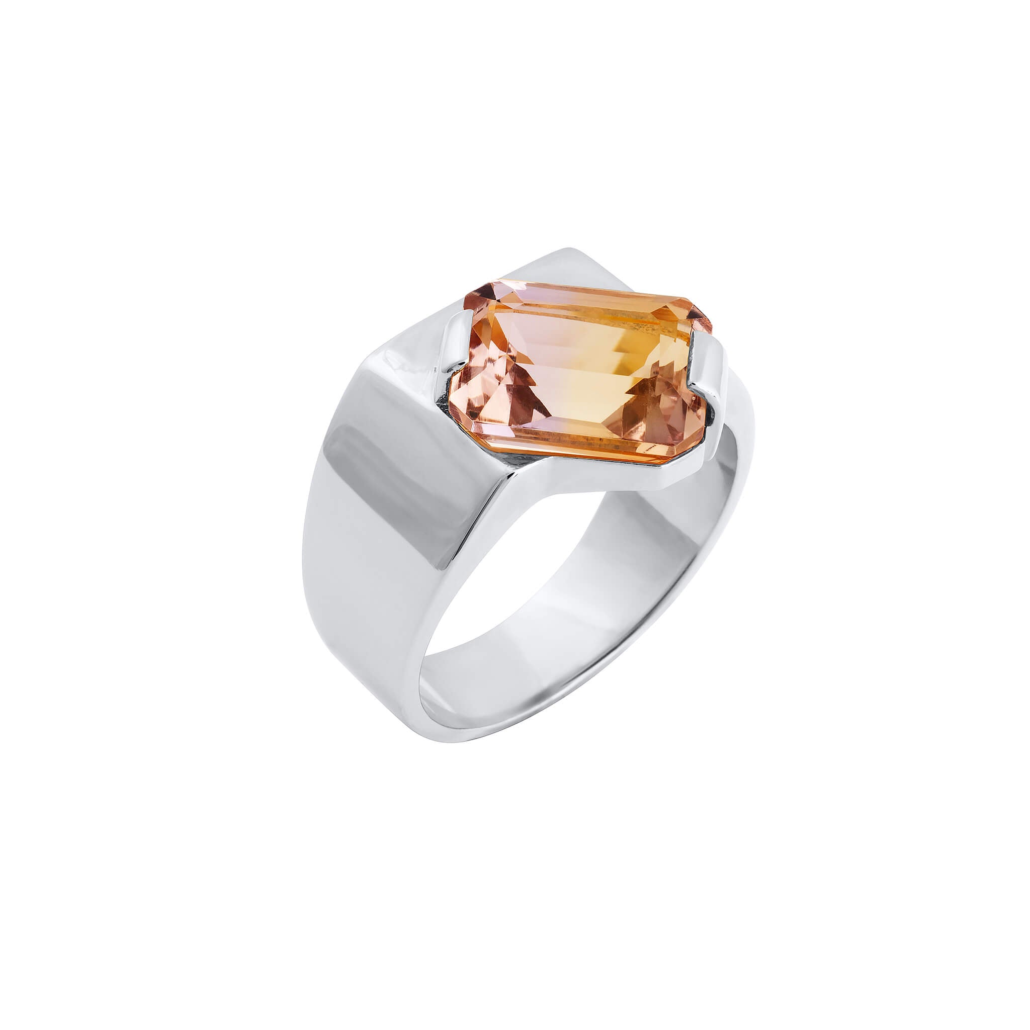 Product image of Prism ring with ametrine in sterling silver