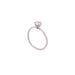18-carat white gold rosalie ring