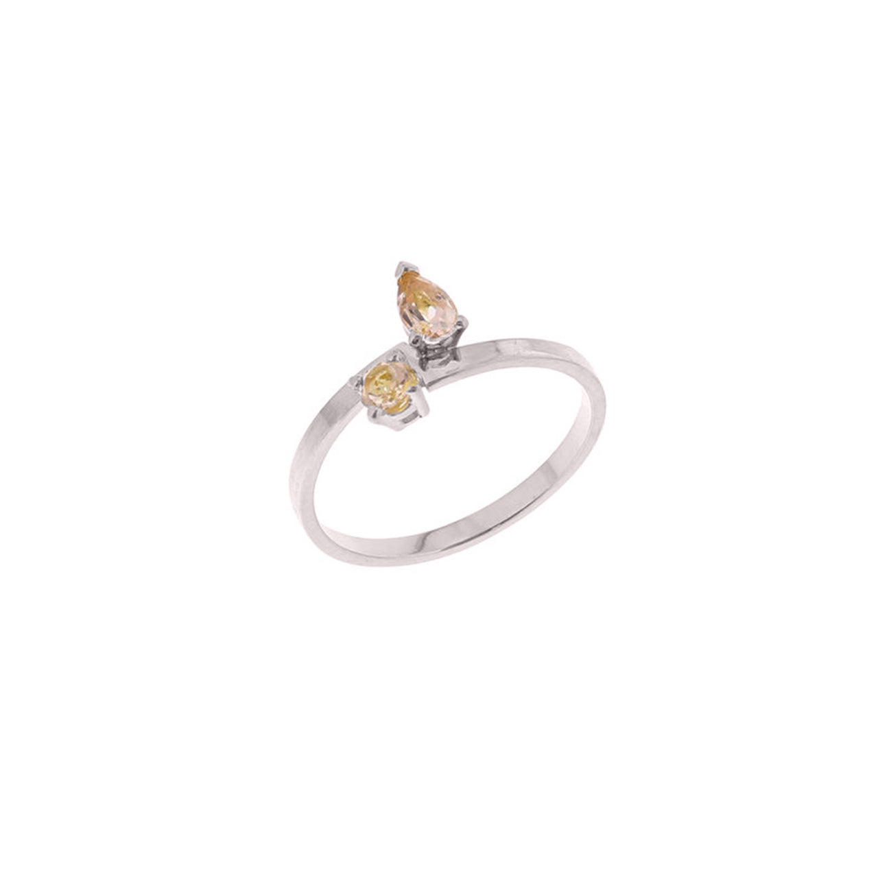 18-carat white gold riva ring