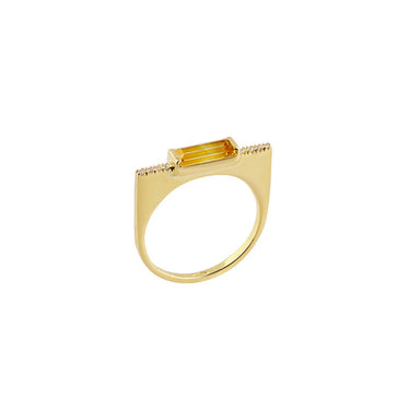 18-carat yellow gold rosie ring
